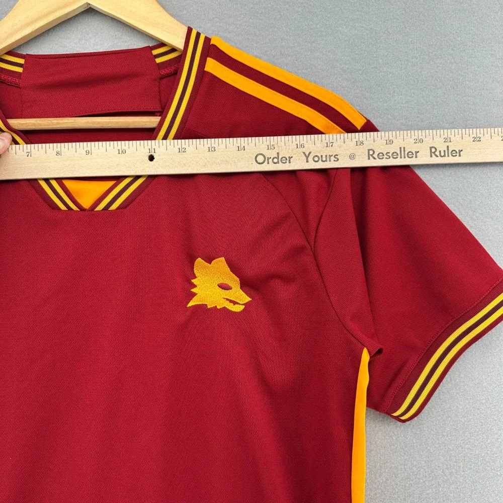 Adidas AS Roma 2023/24 Home Jersey Mens M Slim Fit Zimapan 1 AS Roma Soccer Club